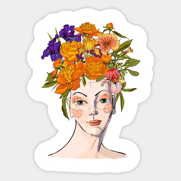 Woman #21 Sticker by Olga Berlet